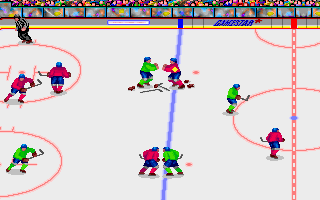 FaceOff! (DOS) screenshot: The start of a fight (VGA).