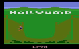 California Games (Atari 2600) screenshot: The half pipe