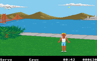 California Games (Amiga) screenshot: Footbag