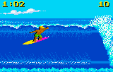 California Games (Lynx) screenshot: Surfing