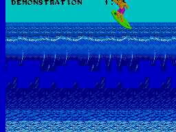 California Games (SEGA Master System) screenshot: Surfing