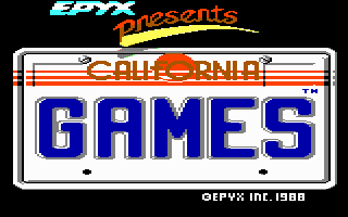 California Games (DOS) screenshot: Title screen (MCGA/VGA)