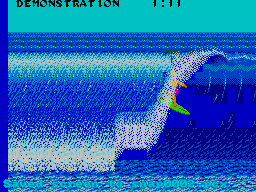 California Games (SEGA Master System) screenshot: Ride the wave