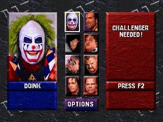 WWF WrestleMania (DOS) screenshot: Pick your muscles!