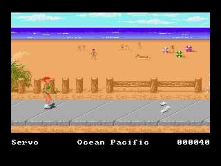 California Games (Amiga) screenshot: Roller skating