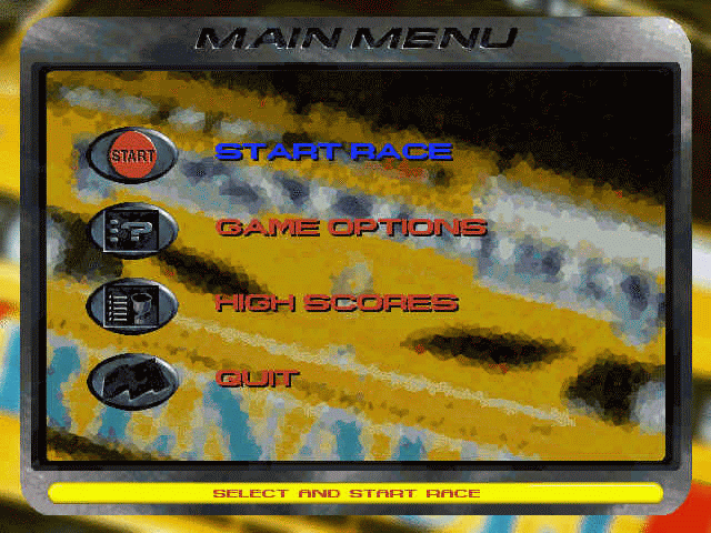 TOCA Championship Racing (Windows) screenshot: The main menu