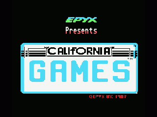 California Games (MSX) screenshot: Title screen
