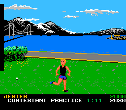 California Games (NES) screenshot: Hey, where's that little ball...