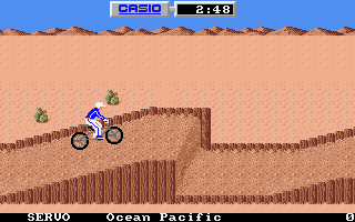 California Games (Atari ST) screenshot: The BMX bike event