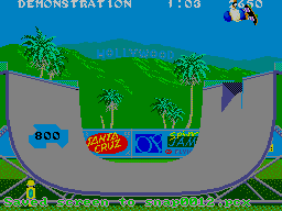 California Games (SEGA Master System) screenshot: Skateboardin'