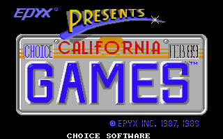 California Games (Atari ST) screenshot: The main title screen
