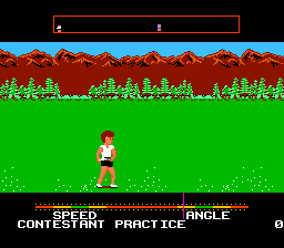 California Games (NES) screenshot: Disc throwing