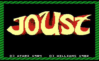 Joust (Atari 7800) screenshot: Title screen