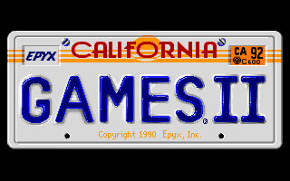 California Games II (DOS) screenshot: Title screen