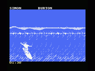 California Games (MSX) screenshot: Surfing