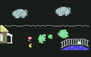 Jr. Pac-Man (Commodore 64) screenshot: Second intermission