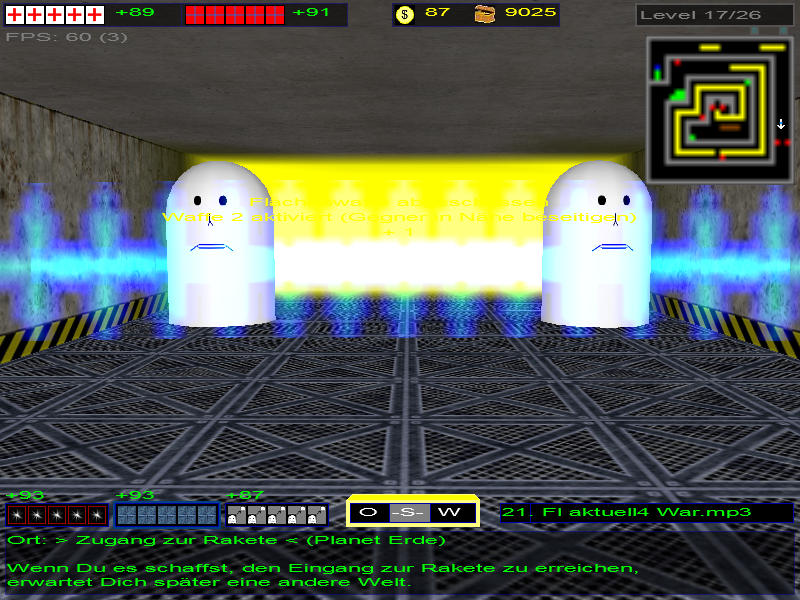 Ghost World 3D (Windows) screenshot: The magic Circle from Weapon 2