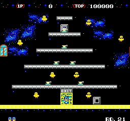 Flicky (Genesis) screenshot: The Path to Infinity...