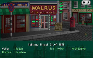 The Clue! (DOS) screenshot: Watling street, another important place