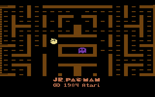 Jr. Pac-Man (Atari 2600) screenshot: Title screen