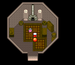 Daikaijū Monogatari (SNES) screenshot: In a small room