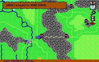 J.R.R. Tolkien's War in Middle Earth (DOS) screenshot: Gandalf moves