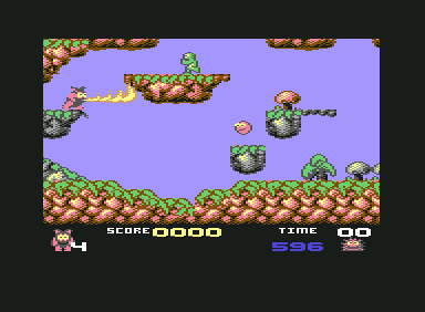 Creatures (Commodore 64) screenshot: Clyde has really bad breath!