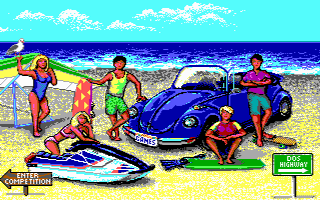 California Games II (DOS) screenshot: EGA main menu