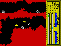 Scuba Dive (ZX Spectrum) screenshot: Every step has to be cautions.