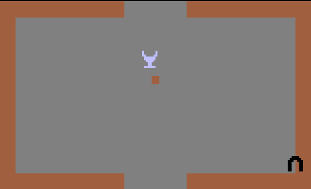 Adventure (Atari 2600) screenshot: Got the treaure!