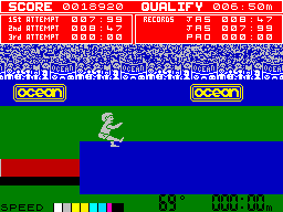 Daley Thompson's Decathlon (ZX Spectrum) screenshot: Long Jump
