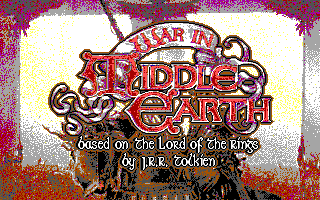J.R.R. Tolkien's War in Middle Earth (DOS) screenshot: Title screen
