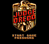 Judge Dredd (Game Gear) screenshot: Title screen