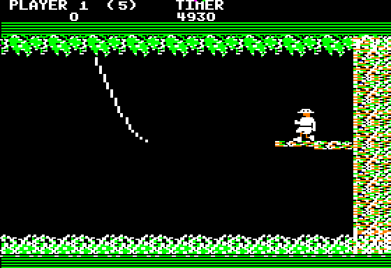 Jungle Hunt (Apple II) screenshot: Starting the game