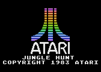 Jungle Hunt (Atari 5200) screenshot: Atari logo and title