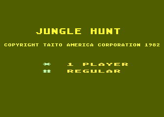 Jungle Hunt (Atari 5200) screenshot: Title screen