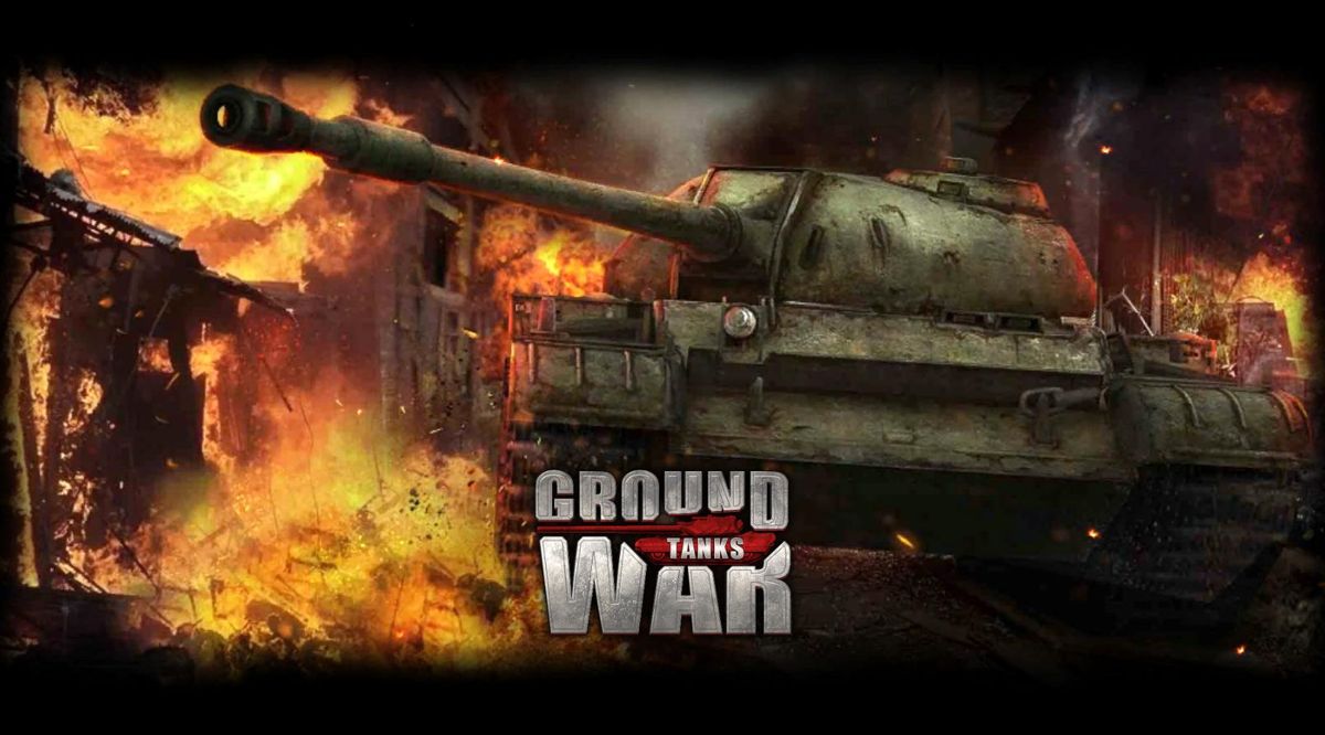 Ground War: Tanks (Browser) screenshot: Title screen