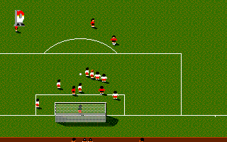 Sensible World of Soccer (DOS) screenshot: Replay