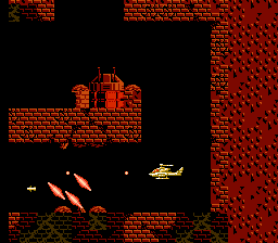 Cobra Command (NES) screenshot: Destroy walls to make way.