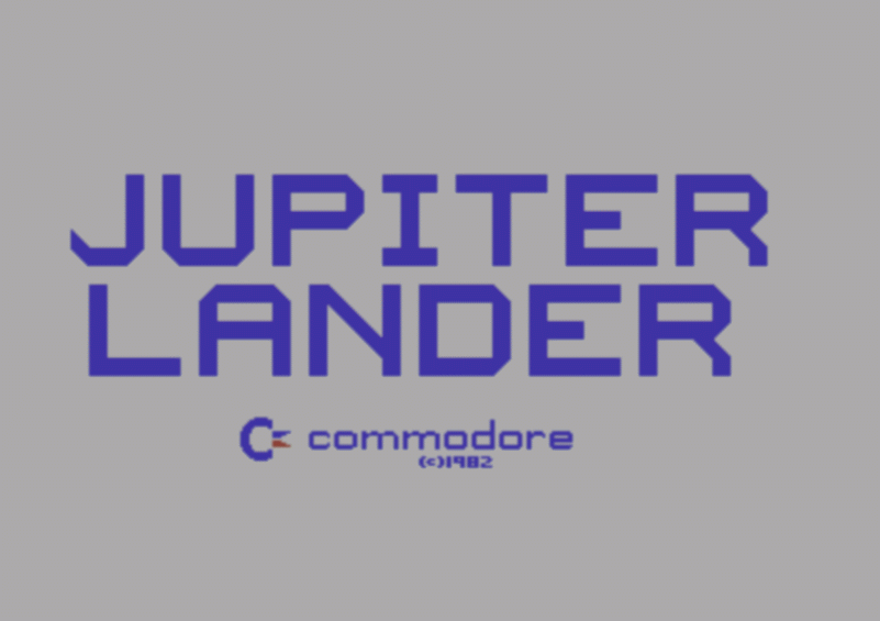 Jupiter Lander (Commodore 64) screenshot: Title screen