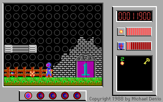 The Adventures of Captain Comic (DOS) screenshot: Interesting enemies welcome you in this region