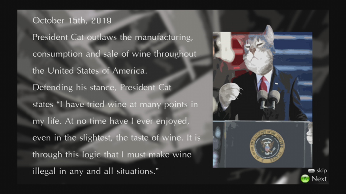 Wine Head (Xbox 360) screenshot: Intro (Trial version)