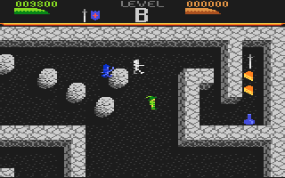 Dark Chambers (Atari 7800) screenshot: Exploring a bit