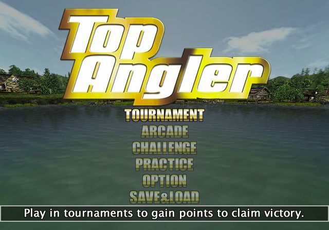 Top Angler (PlayStation 2) screenshot: The main menu