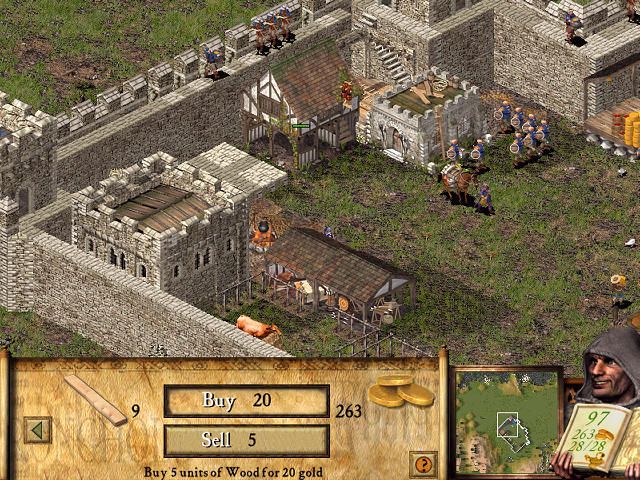 FireFly Studios' Stronghold (Windows) screenshot: Trading stuff