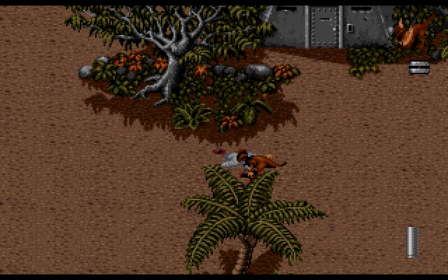 Jurassic Park (Amiga) screenshot: Dead...