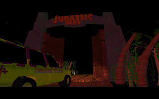 Jurassic Park (DOS) screenshot: Intro screen
