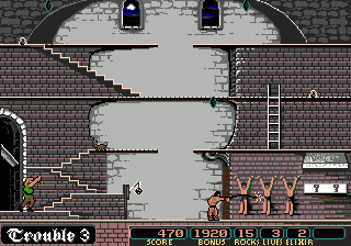 Dark Castle (Genesis) screenshot: I'm obviously interrupting something.
