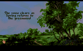 The Adventures of Robin Hood (DOS) screenshot: Spring comes