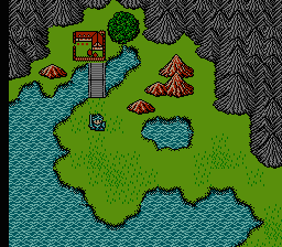 Just Breed (NES) screenshot: Enemies wiped out - "normal" traveling on the world map